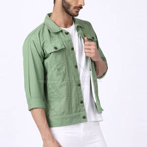 Dernière conception 100% veste en jean pour hommes en coton imperméable vente en gros veste en jean pour hommes - Product Image 3