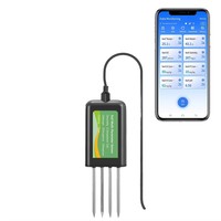 Sonde de pH du sol 3-en-1 RS485 OEM/OBM à faible coût avec précision de 0,3 pH pour l'irrigation agricole, la température et l'humidité