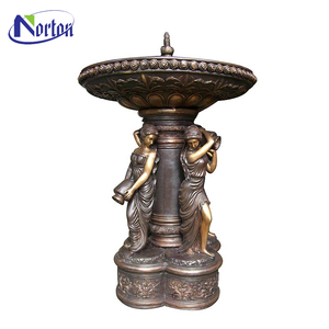 Fontana d'Acqua con Statua di <span class=keywords><strong>Angelo</strong></span> e Bambini in Bronzo, Design Personalizzato, Grande, Moderna, per Decorazione di Parchi all'Aperto, Feng Shui - Product Image 5