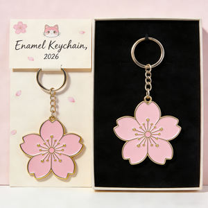 Proveedor de Llaveros Personalizados de Esmalte, Fábrica de Llaveros con Diseño de Logotipo, Llavero de Metal con Forma de Vegetal, Llavero de Aleación de Zinc 2D 3D Personalizado - Product Image 4