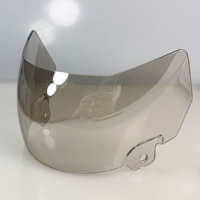 Visière de casque de football OEM personnalisée anti-buée et anti-rayures, transparente, fumée ou teintée, pour équipes de football américain, vente en gros
