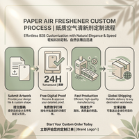 Letiyan 强效持久香味定制设计优雅纸质汽车除臭剂空气清新剂多种香味可选带标志无电使用