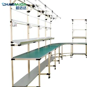 Lean pipe workbench Low cost assembly line workshop table and stool Lean frame single side worktable