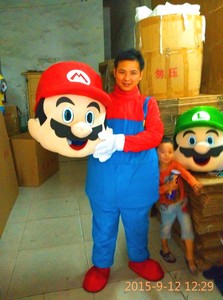 Coût d'usine drôle et moins cher costume de mascotte <span class=keywords><strong>mario</strong></span> et <span class=keywords><strong>luigi</strong></span> - Product Image 2