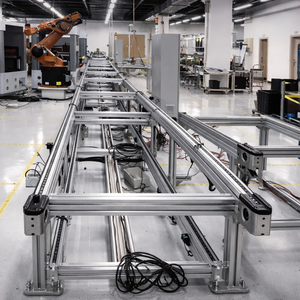 Celda transportadora integrada para piezas con transferencia <span class=keywords><strong>de</strong></span> paletas <span class=keywords><strong>de</strong></span> doble riel y enrutamiento curvo para automatización <span class=keywords><strong>de</strong></span> ensamblaje y prueba - Product Image 2