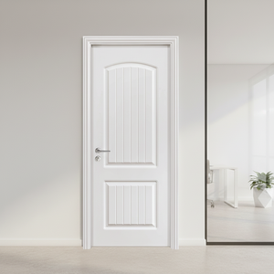 Apartemen Mewah Pintu Keamanan Anti Maling Berlapis Baja Modern Tahan Air Berbahan Kayu dengan Bukaan Samping - Product Image 1