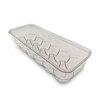 Conteneur compact en PET transparent pour 12 œufs, empilable, avec couvercle anti-odeur, sans BPA, anti-poussière, moderne, bac de rangement pour œufs OEM