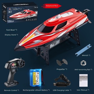 Yacht ad Alta Velocità con Capovolgimento a un Tasto, Luci LED Colorate, Impermeabile, Anti-Collisione, Barca Giocattolo Telecomandata per l'Estate - Product Image 4
