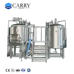 500L Beer Brewing Equipment Brewery Beer Production Plant Turnkey Project Craft Beer Manufacturing Plant