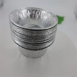 Disposable aluminum tin foil pie pans mini cake cup wedding dessert baking prep meal packing foil bowl