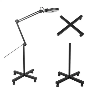 Custom Salon Beauty <strong>Magnifying</strong> Eyelash Extension Light Glass <strong>Lamp</strong> <strong>Led</strong> Light With 5X 8X 10X Floor <strong>Magnifying</strong> Glass - Product Image 2