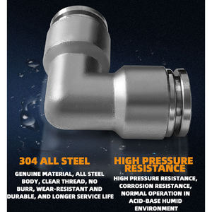 <span class=keywords><strong>PL</strong></span> Elbow Quick Connect Fittings 90-Grad-Push-to-Connect-Luft anschlüsse Gewinde Pneumatisch Push-In-Schnellanschluss-Rohr verschraubungen - Product Image 4