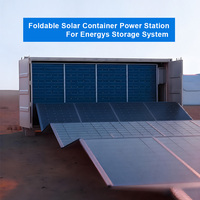 Système d'énergie hybride 100kW 200kW pour utilisation en zone isolée, station d'alimentation solaire pliable en conteneur, LiFePO4, refroidissement liquide, IA
