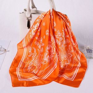 Custom <b>Silk</b> <b>Scarf</b> with Your Design Printed in Vivid Colors for Unique Personal or Brand Expression - Product Image 4