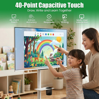 Écran interactif éducatif capacitif 40 points 4K Android 14 de 43 pouces avec lamination intégrale et protection oculaire pour l'apprentissage des enfants