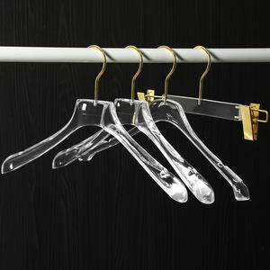 Cintres en acrylique transparent de qualité supérieure LINDON pour boutiques, photographie, magasins de robes de mariée et salles de défilés de mode - Product Image 1