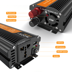 Onduleur Automobile 500W 1000W 1500W Monophasé Basse Fréquence à Onde Sinusoïdale Modifiée CC vers CA 12V <span class=keywords><strong>24V</strong></span> vers 110V 220V, Convertisseur OEM - Product Image 5