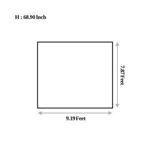 CAMPTOWN R O S E TC Tienda de campaña tipo túnel rectangular de una sola capa para 4 estaciones, impermeable 3000mm, 150D PU, con poste de aluminio y 4 puertas, color ROSE - Product Image 3