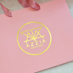 Sacs en papier cosmétiques de luxe personnalisés avec logo privé, sacs cadeaux recyclables, sacs de shopping avec ruban, fabriqués en carton - Product Image 5