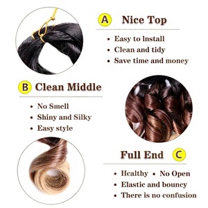 Extensiones de Cabello Sintético de Alta Calidad, 75g, 22 Pulgadas, Ondulado en Espiral, Rizado Francés, Suave, Ondulado, para Trenzas, Cola de Caballo Individual, Crochet - Product Image 3