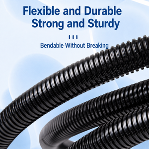 Conduit en PVC ondulé flexible pour câbles électriques, protection de câbles, gaine ondulée 32 mm - Product Image 1