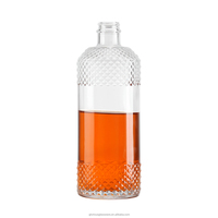 Bouteille de spiritueux vintage en plastique noir mat en forme de cheval de 375 ml avec bouchon en liège pour whisky, vodka, brandy, gin, rhum, tequila, liqueur