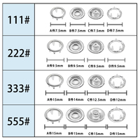 Boutons-pression en laiton à cinq griffes écologiques pour designers, paire, pour enfants et bébés, œillets métalliques creux, peints par pulvérisation