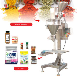 Machine de remplissage semi-automatique de poudre 10-5000g pour sachets, bouteilles, canettes et boîtes de <span class=keywords><strong>lait</strong></span>, café, protéines en poudre – Petite machine de remplissage de poudre - Product Image 1