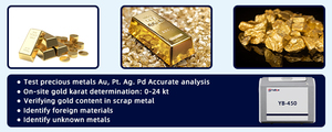 Espectrómetro de Rayos X de Escritorio XRF YB-450, Analizador de Metales Preciosos para la Detección de Oro y Platino - Product Image 3