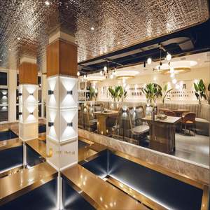 EX430 PVD Colored Luxury Stainless Steel Water Ripple <b>Sheet</b> Hotel Decorative 3D Water Wave <b>Sheet</b> Custom Made - Product Image 3