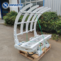 XMVASTIE Grappin articulé pour déchets, à moteur diesel, pour chariot élévateur à fourche métallique, haute efficacité, pour la récupération des déchets en zone de recyclage, bras personnalisé