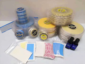 36 Pièces/Paquet Noir Étanche C Contour Dentelle Perruque Ruban Bandes Forte Dentelle Colle Adhésif Avec Trou - Product Image 5