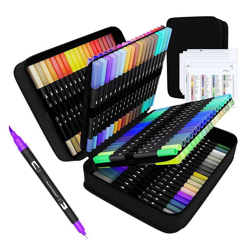 72pcs Double headed Tip Artist Coloring