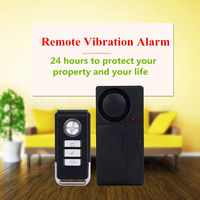Détecteur de vibrations sans fil avec télécommande, capteur de choc, alarme de sécurité anti-effraction pour fenêtre, porte, voiture, moto