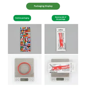 France <span class=keywords><strong>Paris</strong></span> World Games Commémorative National Day États-Unis Brésil Chine Drapeau Eco-friendly Silicone Bracelet 20cm Band - Product Image 3