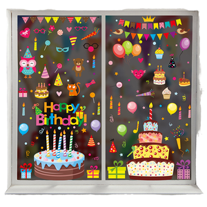 Pegatinas de PVC Personalizadas al por Mayor para Ventanas de Halloween, Impresión UV, Resistentes al Agua, Removibles, Decoración de Pared para Niños - Product Image 1