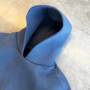 Heavyweight Custom logo 100% Cotton Drop Shoulder <b>Hoodies</b> Oversized <b>600gsm</b> Heavy Thick Fabric French Terry Cotton Fleece <b>Hoodies</b> - Product Image 2