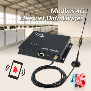 เครื่องบันทึกข้อมูล Modbus 4G Ethernet พร้อมช่องใส่ซิมการ์ดและเสาอากาศสำหรับระบบตรวจสอบสภาพแวดล้อม - Product Image 1