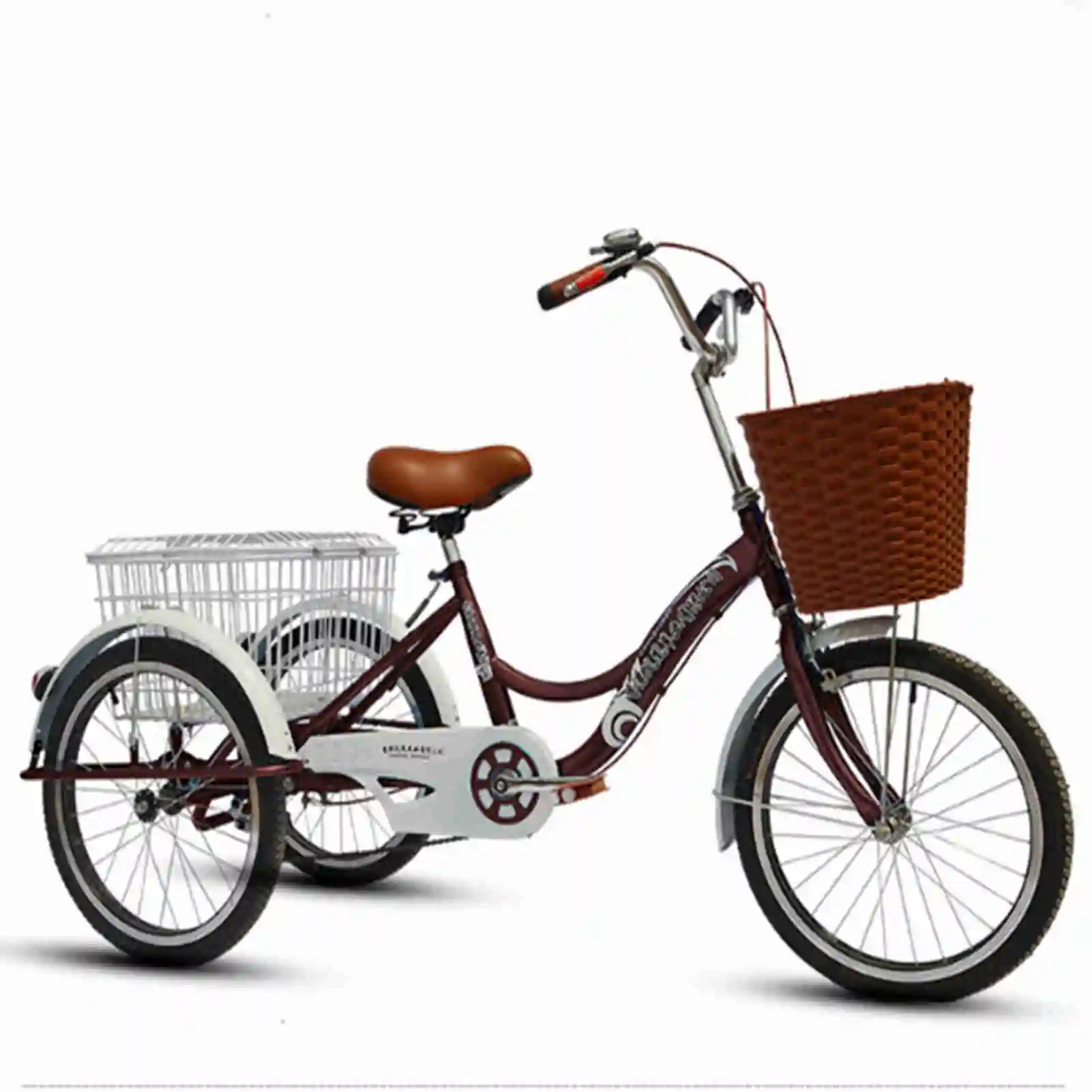 Factory Amazon HOT Sale Three Wheels Cargo Bikes With Basket One Seat Tricycles For Adults