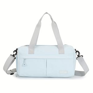 Bolsa de Gimnasio de Nailon de Gran Capacidad con Compartimento Húmedo/Seco, Bolsa Deportiva de Yoga, Bolsa de Hombro con Almacenamiento para Zapatos, Bolsa de Viaje Multifuncional con Correa Ajustable - Product Image 2
