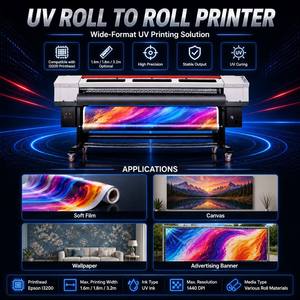 Impresora UV de rollo a rollo de gran formato, máquina de inyección de tinta para pancartas, vinilos, lonas, películas flexibles, pegatinas y publicidad exterior - Product Image 1