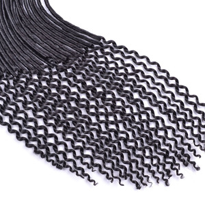 Belleshow venta al por mayor 18 pulgadas ganchillo extensiones de cabello Afro trenzas para mujer diosa de locs - Product Image 6