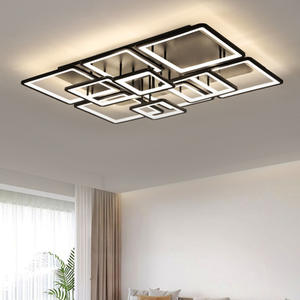 Modern LED Ceiling Lights Dimmable Acrylic <strong>Surface</strong> Mounted CE Certified for Living Room Use Iron Base - Product Image 5