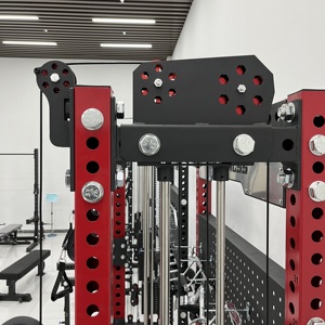 Peralatan <span class=keywords><strong>Gym</strong></span> komprehensif rak Squat daya bobot gratis rak daya pelatih fungsional DLR08