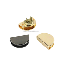 Accessoires de sac d'approvisionnement en stock 28X18mm mode métal demi-cercle bouton de verrouillage magnétique pour sac en cuir