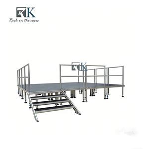 Escenario de Plataforma Antideslizante de Cuatro Patas de Carga Pesada de Instalación Rápida para Eventos - Product Image 1