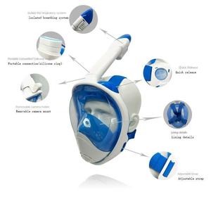 Personalización y traje Máscara de esnórquel con instalación de cámara desmontable Crivit Full-Face Dive Musk - Product Image 6