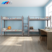 Lit superposé moderne en métal de style chinois, pleine taille, pour adultes, utilisation efficace dans les chambres, appartements, écoles, auberges, dortoirs