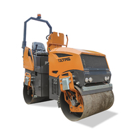 Compacteur de route mini LTMG CE ISO, 1 tonne, diesel, à rouleaux vibrants, robuste, avec fonction benne