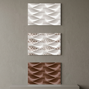 กระเบื้องห้องน้ำเซรามิก12X18ลายคลื่นหินอ่อน3D ขนาด300X450มม. กระเบื้องผนัง30x45มันวาวสำหรับตกแต่งภายในห้องนอนขายส่ง - Product Image 2